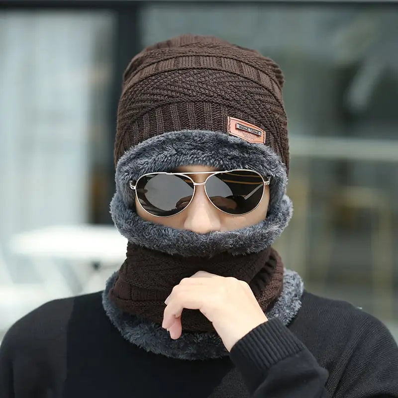 Warm Knit Winter Beanie Hat and Scarf Set for All - Ramshackle Shack