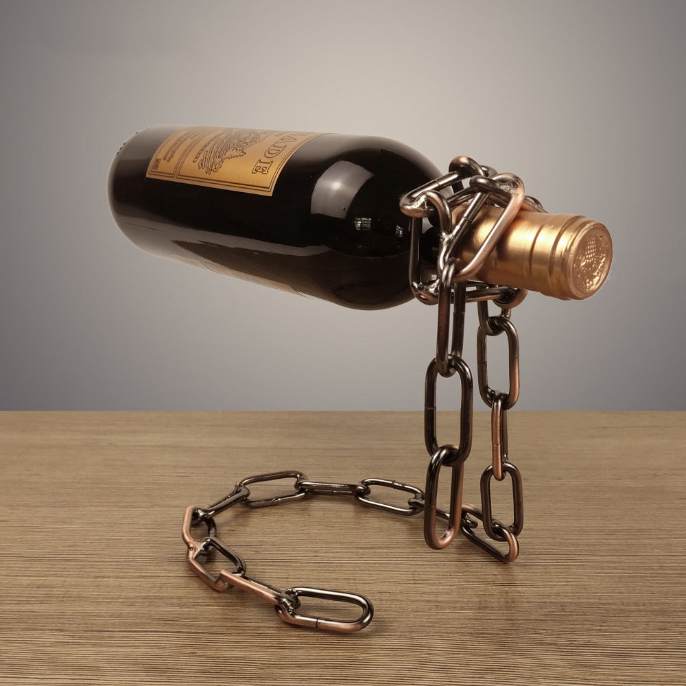 Magic Iron Chain Wine Bottle Holder - Ramshackle Shack