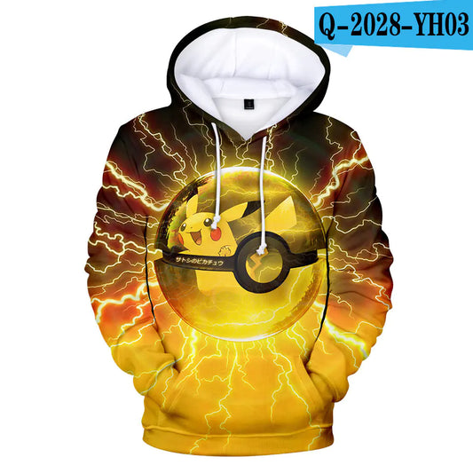 Pokemon Hoodie with Pet Character Print - Ramshackle Shack