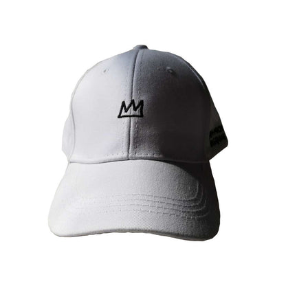 Ramshackle Shack BASQUIAT embroidered cotton baseball cap with a crown hat design, featuring detailed embroidery and classic baseball style.