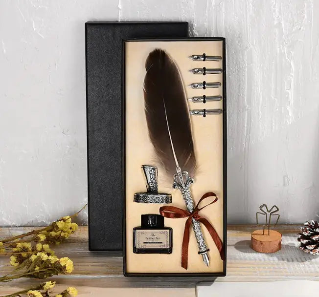 Oblique Ink Engraved Pen Set - Ramshackle Shack