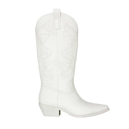 Vintage Women's Chunky Heel High Cowboy Boots - Ramshackle Shack