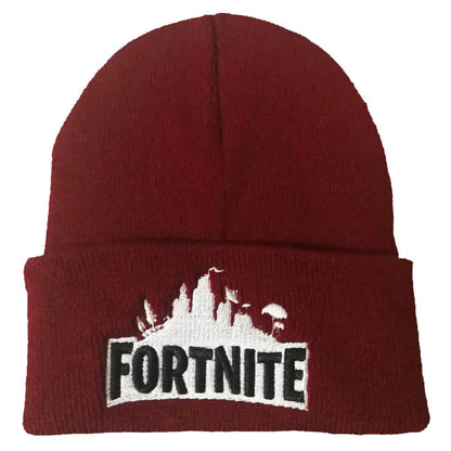 Knitted Ski Hat with Embroidery (Wool Beanie) - Ramshackle Shack