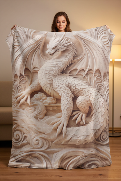 Dragon Blanket Size Mockup
