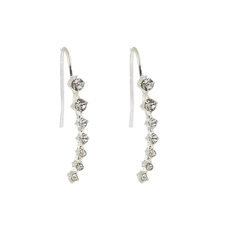 7 long rhinestone bridal earrings - Ramshackle Shack