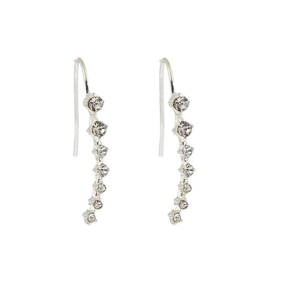 7 long rhinestone bridal earrings - Ramshackle Shack