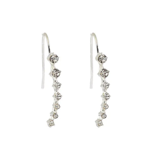 7 long rhinestone bridal earrings - Ramshackle Shack