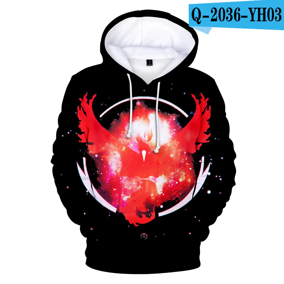 Pokemon Hoodie with Pet Character Print - Ramshackle Shack
