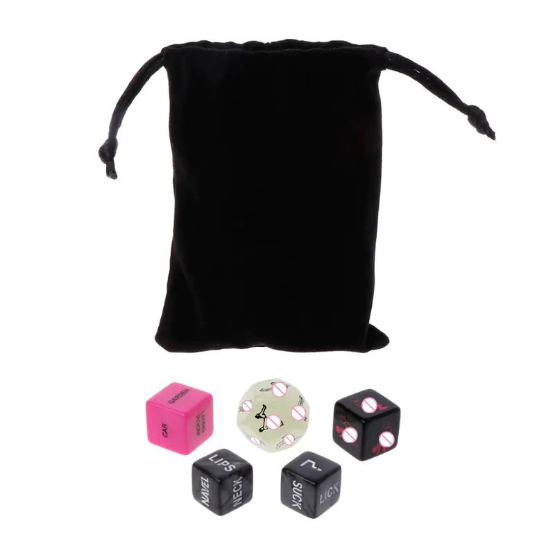 5-in-1 Glow-in-the-Dark Adult Foreplay Dice Set - Ramshackle Shack