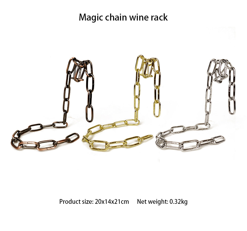 Magic Iron Chain Wine Bottle Holder - Ramshackle Shack