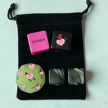 5-in-1 Glow-in-the-Dark Adult Foreplay Dice Set - Ramshackle Shack