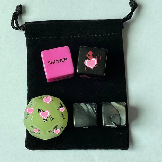 5-in-1 Glow-in-the-Dark Adult Foreplay Dice Set - Ramshackle Shack