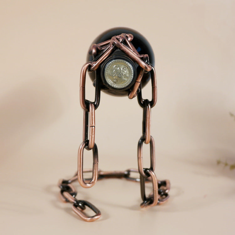 Magic Iron Chain Wine Bottle Holder - Ramshackle Shack