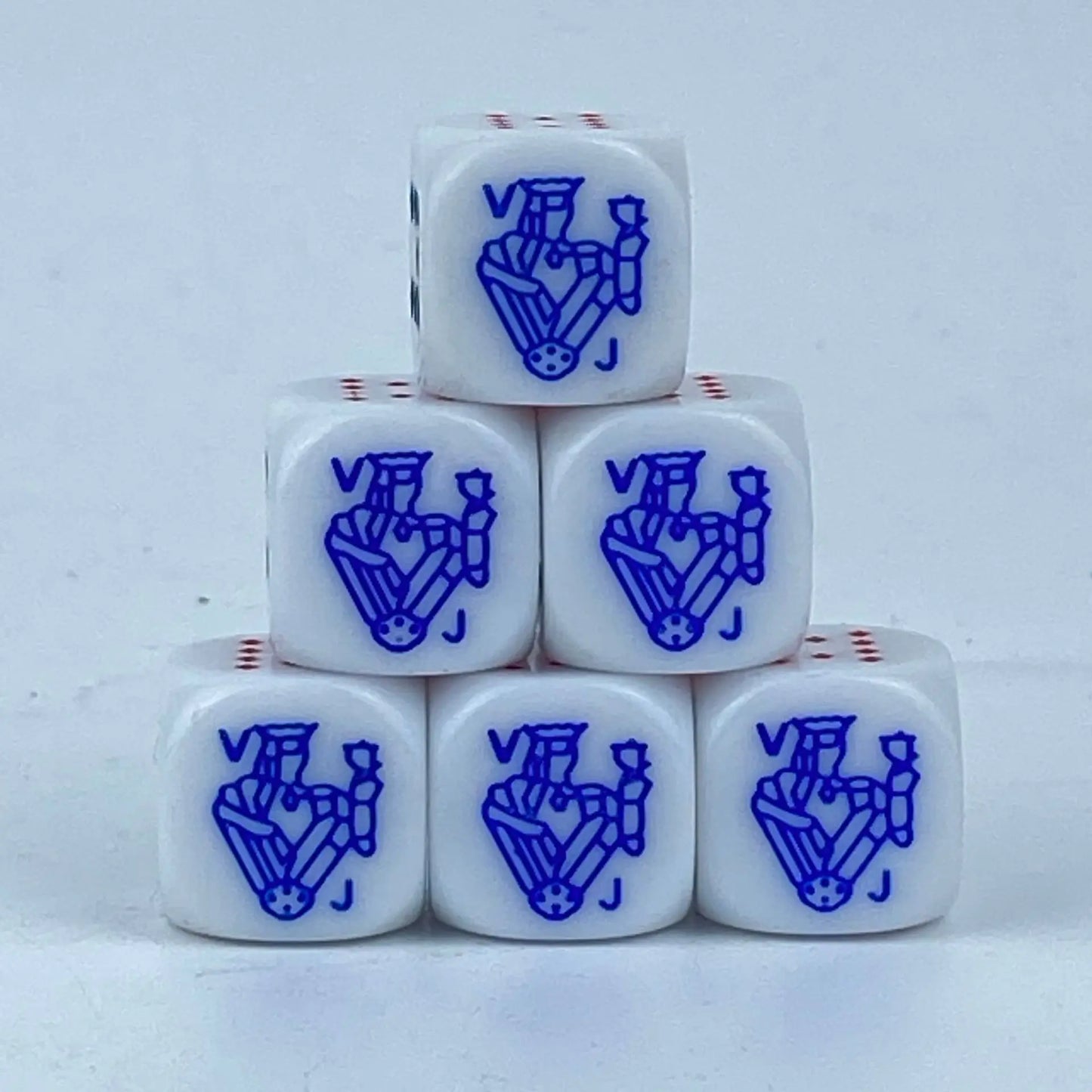 Wholesale New Acrylic 16mm Rounded Poker Dice - Ramshackle Shack