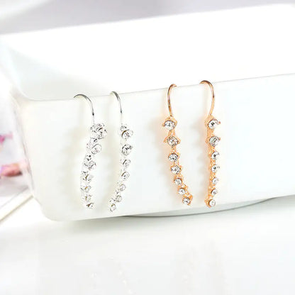 7 long rhinestone bridal earrings - Ramshackle Shack