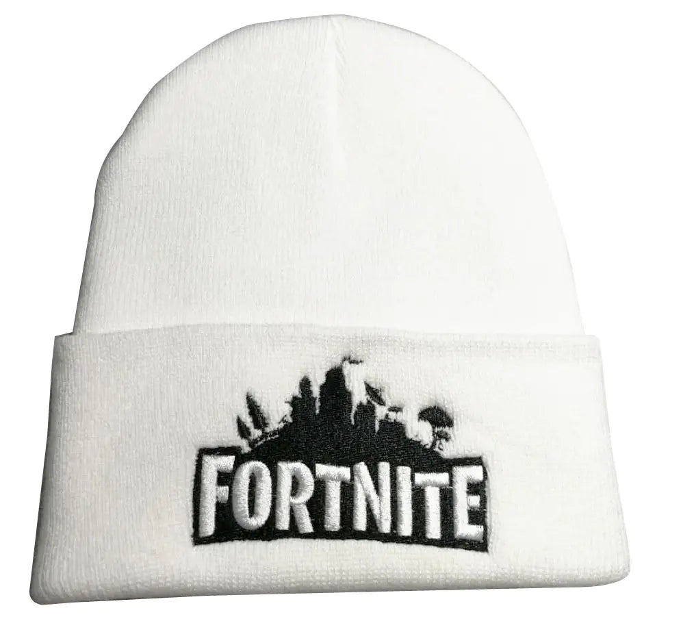 Knitted Ski Hat with Embroidery (Wool Beanie) - Ramshackle Shack