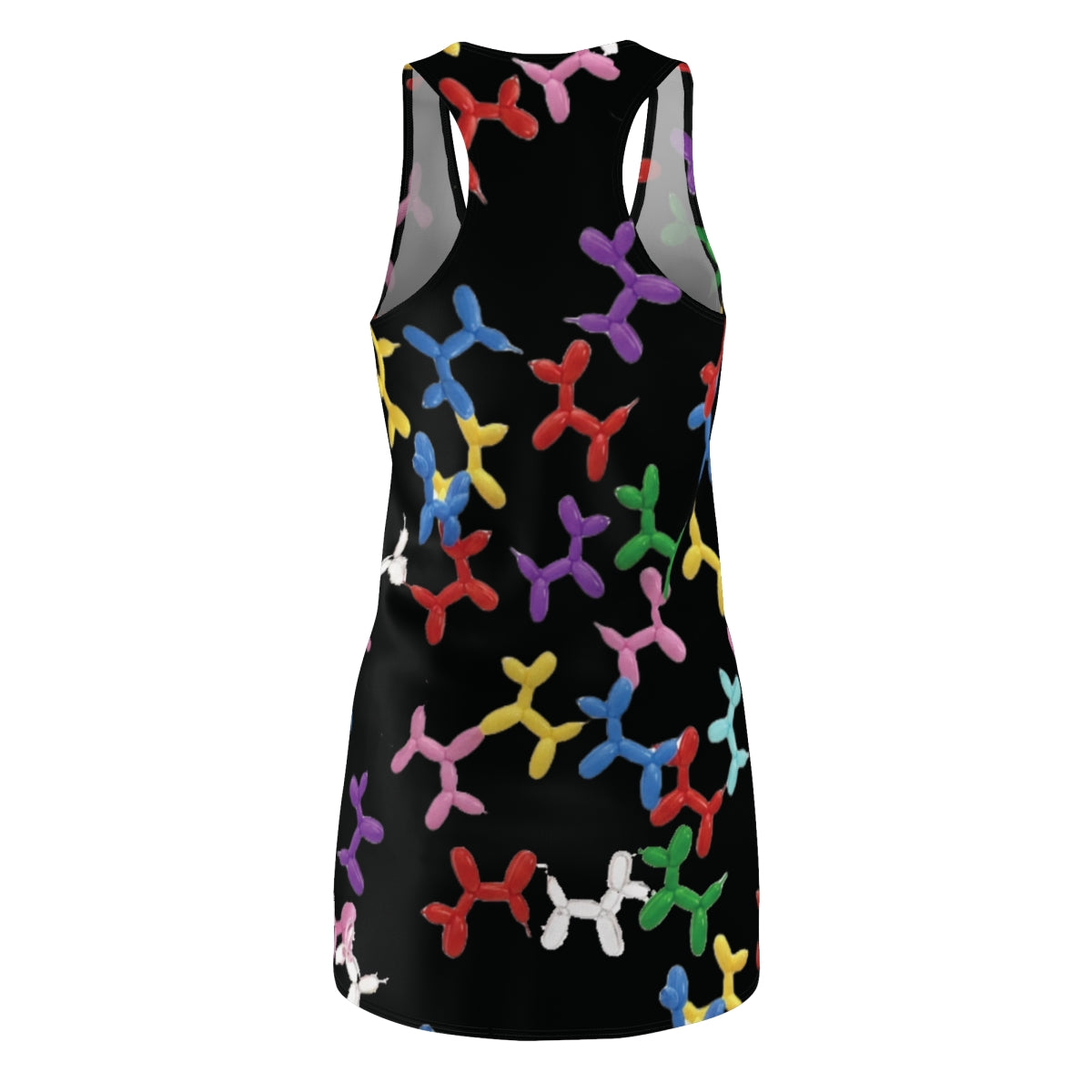 Racerback Dress — Colorful Balloon Dog Print AOP - Ramshackle Shack
