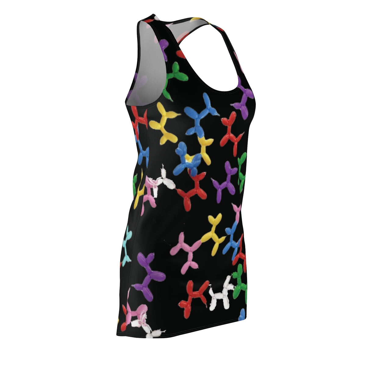 Racerback Dress — Colorful Balloon Dog Print AOP - Ramshackle Shack