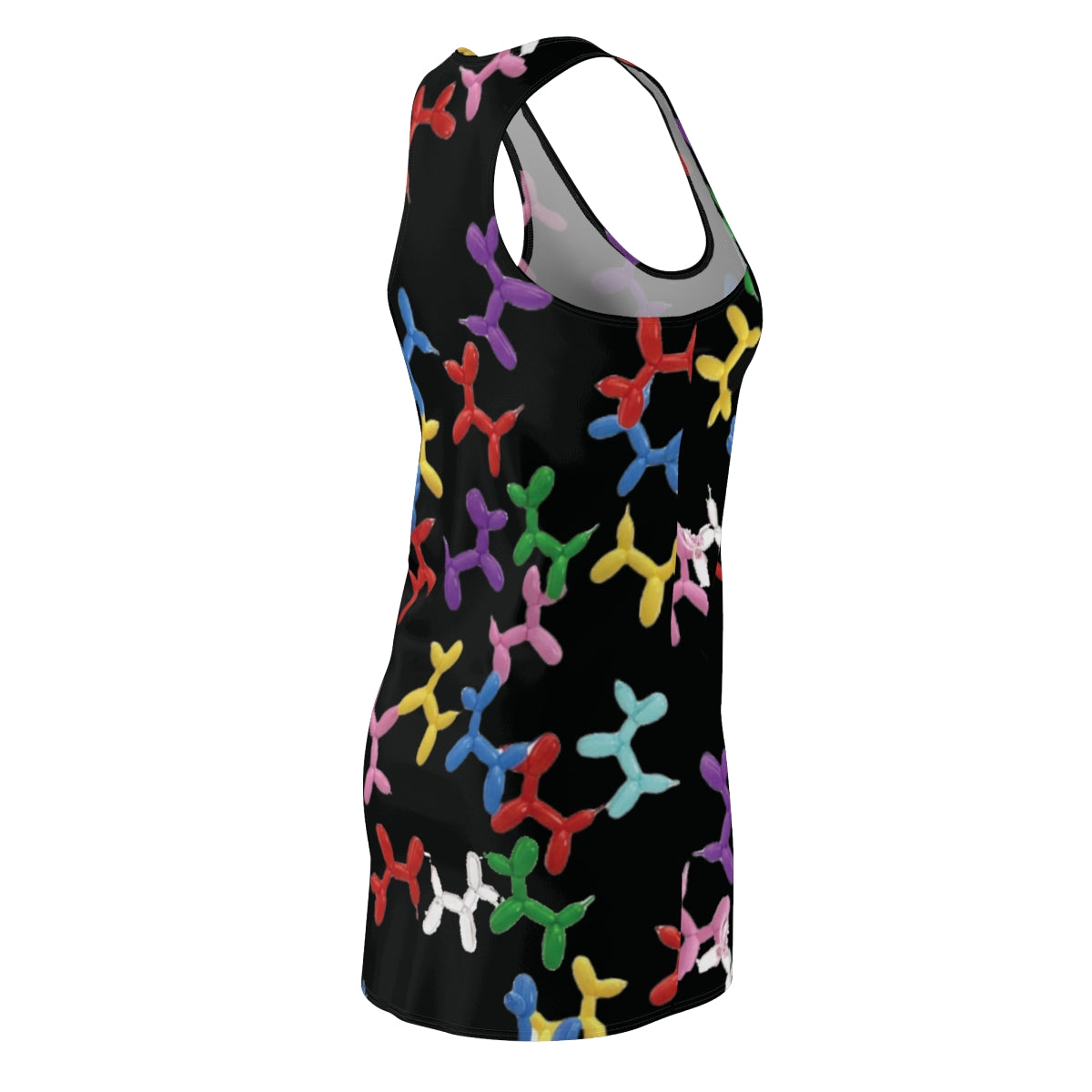 Racerback Dress — Colorful Balloon Dog Print AOP - Ramshackle Shack
