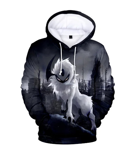 Pokemon Hoodie with Pet Character Print - Ramshackle Shack