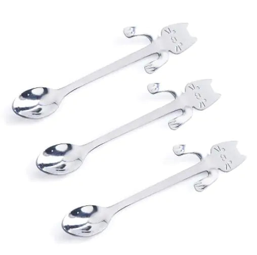 Stainless Steel Cat Spoon and Stirring Spoon - Ramshackle Shack