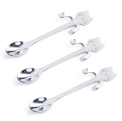 Stainless Steel Cat Spoon and Stirring Spoon - Ramshackle Shack