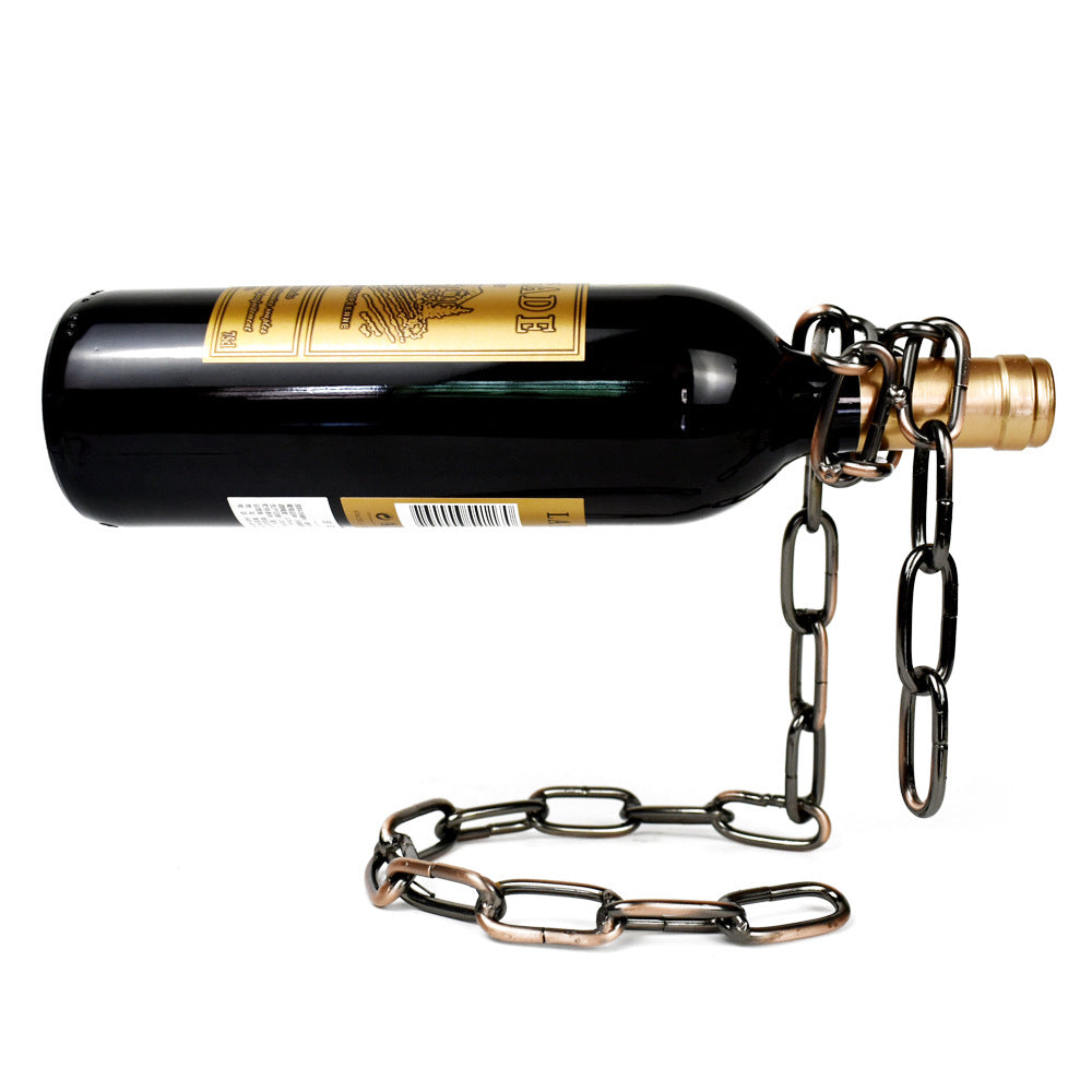 Magic Iron Chain Wine Bottle Holder - Ramshackle Shack