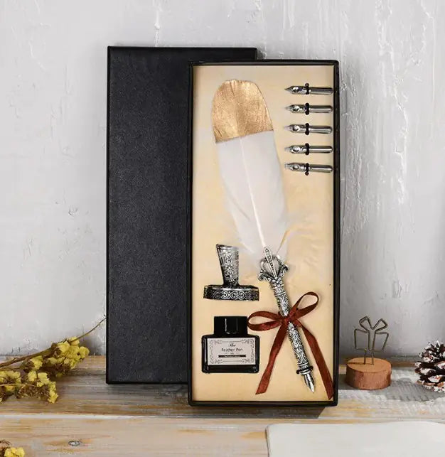 Oblique Ink Engraved Pen Set - Ramshackle Shack