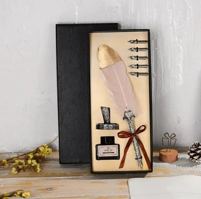 Oblique Ink Engraved Pen Set - Ramshackle Shack