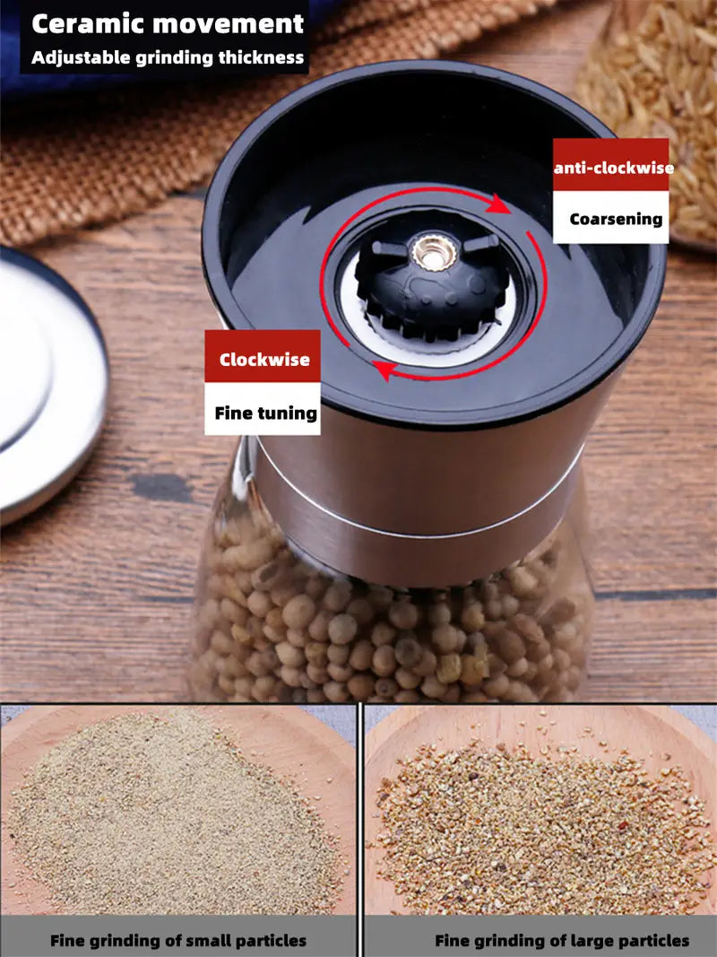 304 Stainless Steel Manual Pepper Grinder Kitchen Tool - Ramshackle Shack